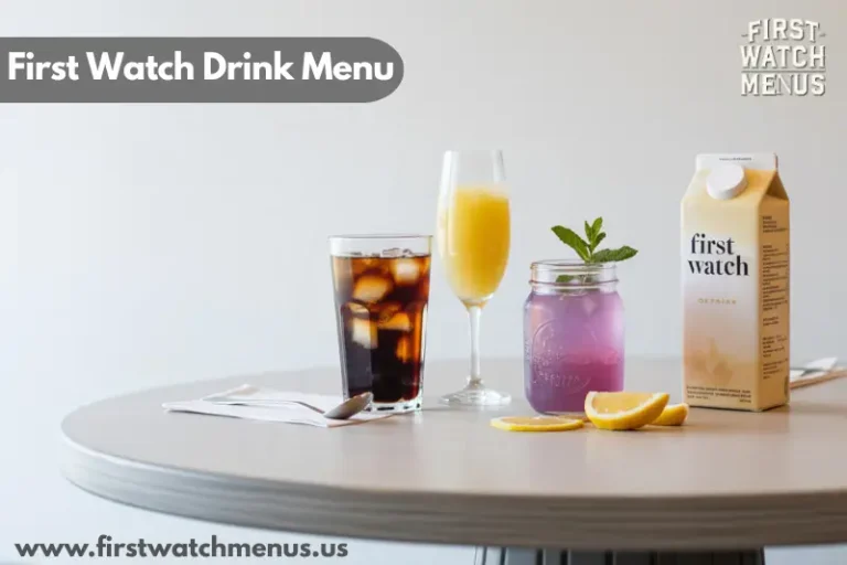 first watch drink menu