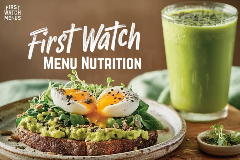 First Watch Menu Nutrition