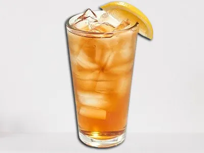 First Watch Fresh Brewed Iced Tea in a glass with lemon

